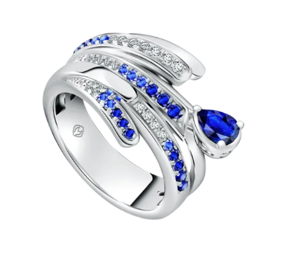 7 Blue Sapphire and Diamond Ring Super Mewah dari MONDIAL Jeweler